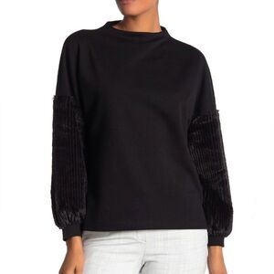 CATHERINE MALANDRINO faux fur top M